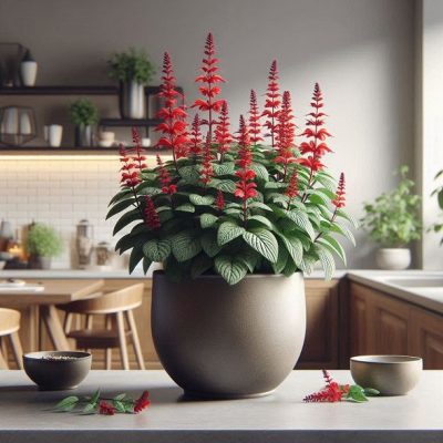 一串紅（Salvia splendens）